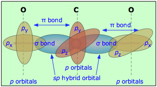 hybrid orbitals in CO2