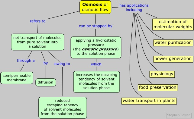 osmosis concept map