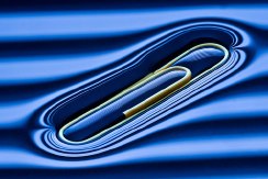 paperclip on water